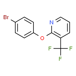 ChemSpider 2D Image | 2-(4-Bromophenoxy)-3-(trifluoromethyl)pyridine | C12H7BrF3NO