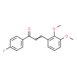 ChemSpider 2D Image | 3-(2,3-Dimethoxyphenyl)-1-(4-iodophenyl)-2-propen-1-one | C17H15IO3