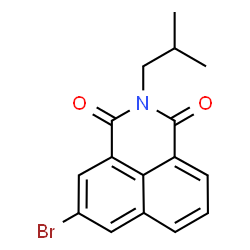 ChemSpider 2D Image | 5-Bromo-2-isobutyl-1H-benzo[de]isoquinoline-1,3(2H)-dione | C16H14BrNO2