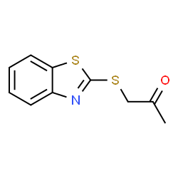 ChemSpider 2D Image | 1-(1,3-benzothiazol-2-ylthio)acetone | C10H9NOS2