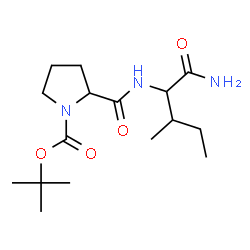 ChemSpider 2D Image | 1-{[(2-Methyl-2-propanyl)oxy]carbonyl}prolylisoleucinamide | C16H29N3O4