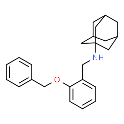ChemSpider 2D Image | N-[2-(Benzyloxy)benzyl]-1-adamantanamine | C24H29NO