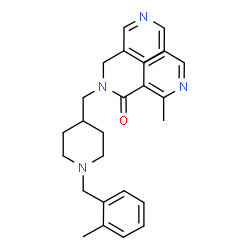 ChemSpider 2D Image | 2-Methyl-N-{[1-(2-methylbenzyl)-4-piperidinyl]methyl}-N-(3-pyridinylmethyl)nicotinamide | C27H32N4O