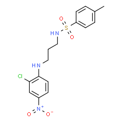 ChemSpider 2D Image | N-{3-[(2-Chloro-4-nitrophenyl)amino]propyl}-4-methylbenzenesulfonamide | C16H18ClN3O4S
