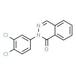 ChemSpider 2D Image | 2-(3,4-Dichlorophenyl)-1(2H)-phthalazinone | C14H8Cl2N2O