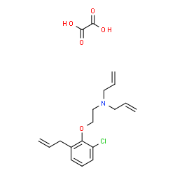 ChemSpider 2D Image | N-Allyl-N-[2-(2-allyl-6-chlorophenoxy)ethyl]-2-propen-1-amine ethanedioate (1:1) | C19H24ClNO5