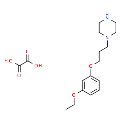 ChemSpider 2D Image | 1-[3-(3-Ethoxyphenoxy)propyl]piperazine ethanedioate (1:1) | C17H26N2O6
