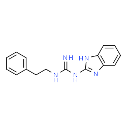 ChemSpider 2D Image | 1-(1H-Benzimidazol-2-yl)-3-(2-phenylethyl)guanidine | C16H17N5