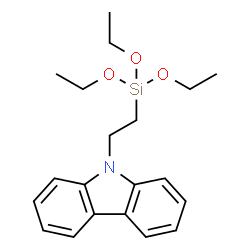 ChemSpider 2D Image | 9-[2-(Triethoxysilyl)ethyl]-9H-carbazole | C20H27NO3Si