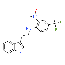 ChemSpider 2D Image | N-[2-(1H-Indol-3-yl)ethyl]-2-nitro-4-(trifluoromethyl)aniline | C17H14F3N3O2