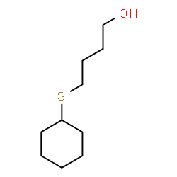 ChemSpider 2D Image | 4-(Cyclohexylsulfanyl)-1-butanol | C10H20OS