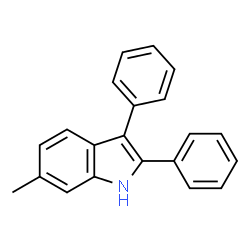 ChemSpider 2D Image | 6-Methyl-2,3-diphenyl-1H-indole | C21H17N