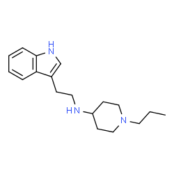 ChemSpider 2D Image | N-[2-(1H-Indol-3-yl)ethyl]-1-propyl-4-piperidinamine | C18H27N3