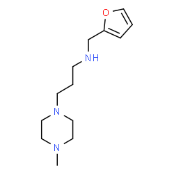 ChemSpider 2D Image | N-(2-Furylmethyl)-3-(4-methyl-1-piperazinyl)-1-propanamine | C13H23N3O