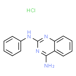 ChemSpider 2D Image | N2-Phenylquinazoline-2,4-diamine hydrochloride | C14H13ClN4