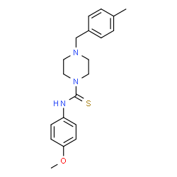 ChemSpider 2D Image | N-(4-Methoxyphenyl)-4-(4-methylbenzyl)-1-piperazinecarbothioamide | C20H25N3OS