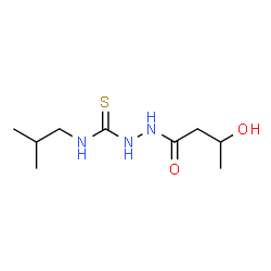 ChemSpider 2D Image | 2-(3-Hydroxybutanoyl)-N-isobutylhydrazinecarbothioamide | C9H19N3O2S