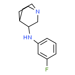 ChemSpider 2D Image | N-(3-Fluorophenyl)quinuclidin-3-amine | C13H17FN2
