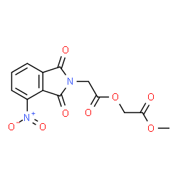 ChemSpider 2D Image | 2-Methoxy-2-oxoethyl (4-nitro-1,3-dioxo-1,3-dihydro-2H-isoindol-2-yl)acetate | C13H10N2O8