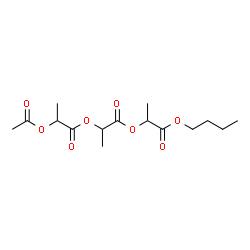 ChemSpider 2D Image | 1-[(1-Butoxy-1-oxo-2-propanyl)oxy]-1-oxo-2-propanyl 2-acetoxypropanoate | C15H24O8