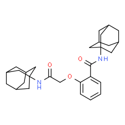 ChemSpider 2D Image | N-(Adamantan-1-yl)-2-[2-(adamantan-1-ylamino)-2-oxoethoxy]benzamide | C29H38N2O3
