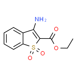 ChemSpider 2D Image | Ethyl 3-amino-1-benzothiophene-2-carboxylate 1,1-dioxide | C11H11NO4S