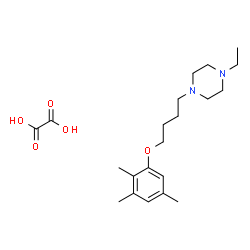 ChemSpider 2D Image | 1-Ethyl-4-[4-(2,3,5-trimethylphenoxy)butyl]piperazine ethanedioate (1:1) | C21H34N2O5