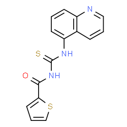 ChemSpider 2D Image | N-(5-Quinolinylcarbamothioyl)-2-thiophenecarboxamide | C15H11N3OS2
