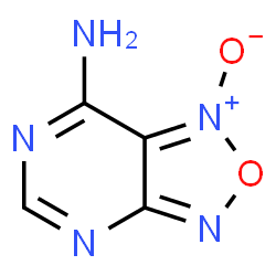 ChemSpider 2D Image | [1,2,5]Oxadiazolo[3,4-d]pyrimidin-7-amine 1-oxide | C4H3N5O2