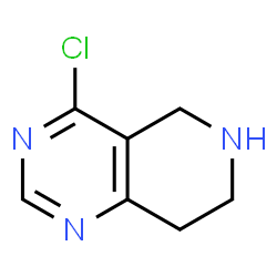 ChemSpider 2D Image | 4-Chloro-5,6,7,8-tetrahydropyrido[4,3-d]pyrimidine | C7H8ClN3