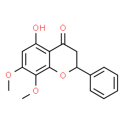 ChemSpider 2D Image | 5-Hydroxy-7,8-dimethoxyflavanone | C17H16O5