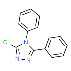 ChemSpider 2D Image | 3-Chloro-4,5-diphenyl-4H-1,2,4-triazole | C14H10ClN3