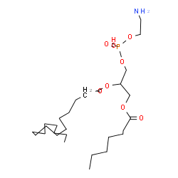 ChemSpider 2D Image | 16-Amino-13-hydroxy-13-oxido-7-oxo-8,12,14-trioxa-13lambda~5~-phosphahexadecan-10-yl palmitate | C28H56NO8P