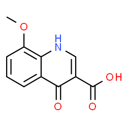 ChemSpider 2D Image | 4-Hydroxy-8-methoxyquinoline-3-carboxylic acid | C11H9NO4