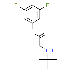 ChemSpider 2D Image | N-(3,5-Difluorophenyl)-N~2~-(2-methyl-2-propanyl)glycinamide | C12H16F2N2O