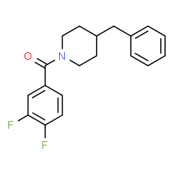 ChemSpider 2D Image | (4-Benzyl-1-piperidinyl)(3,4-difluorophenyl)methanone | C19H19F2NO