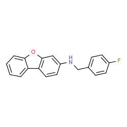 ChemSpider 2D Image | N-(4-Fluorobenzyl)dibenzo[b,d]furan-3-amine | C19H14FNO