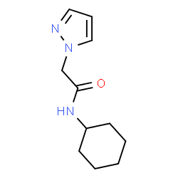 ChemSpider 2D Image | N-Cyclohexyl-2-(1H-pyrazol-1-yl)acetamide | C11H17N3O