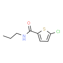 ChemSpider 2D Image | 5-Chloro-N-propyl-2-thiophenecarboxamide | C8H10ClNOS