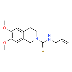 ChemSpider 2D Image | N-Allyl-6,7-dimethoxy-3,4-dihydro-2(1H)-isoquinolinecarbothioamide | C15H20N2O2S