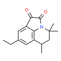 ChemSpider 2D Image | 8-Ethyl-4,4,6-trimethyl-5,6-dihydro-4H-pyrrolo[3,2,1-ij]quinoline-1,2-dione | C16H19NO2