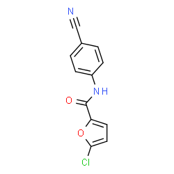 ChemSpider 2D Image | 5-Chloro-N-(4-cyanophenyl)-2-furamide | C12H7ClN2O2