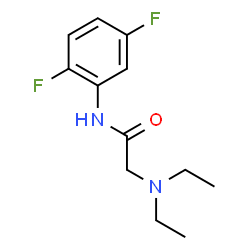 ChemSpider 2D Image | N-(2,5-Difluorophenyl)-N~2~,N~2~-diethylglycinamide | C12H16F2N2O