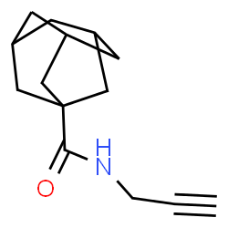 ChemSpider 2D Image | N-(2-Propyn-1-yl)-1-adamantanecarboxamide | C14H19NO