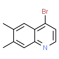ChemSpider 2D Image | 4-Bromo-6,7-dimethylquinoline | C11H10BrN