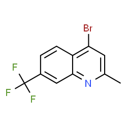 ChemSpider 2D Image | 4-Bromo-2-methyl-7-trifluoromethylquinoline | C11H7BrF3N