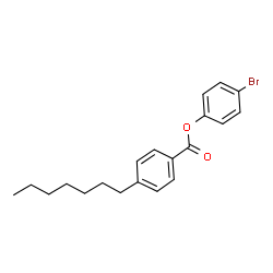 ChemSpider 2D Image | 4-Bromophenyl 4-heptylbenzoate | C20H23BrO2