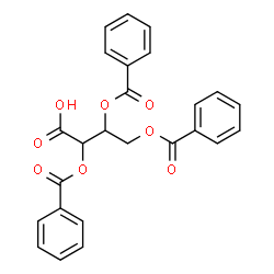 ChemSpider 2D Image | 2,3,4-Tris(benzoyloxy)butanoic acid | C25H20O8