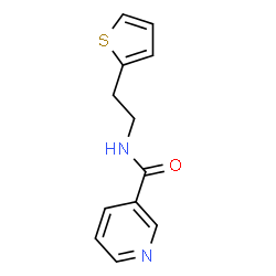 ChemSpider 2D Image | N-[2-(2-Thienyl)ethyl]nicotinamide | C12H12N2OS
