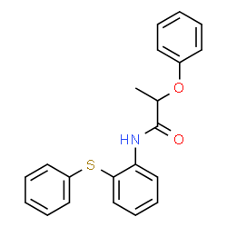ChemSpider 2D Image | 2-Phenoxy-N-[2-(phenylsulfanyl)phenyl]propanamide | C21H19NO2S